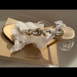 Brand new cute see though gemstone heels